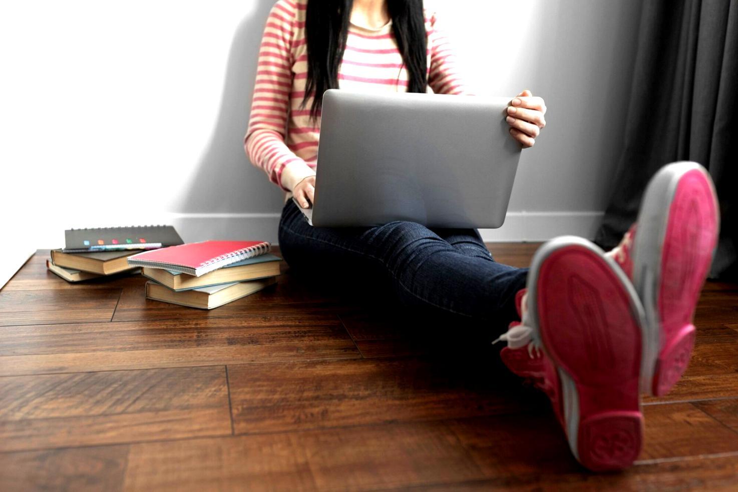 Financial analysis workspace with charts and data